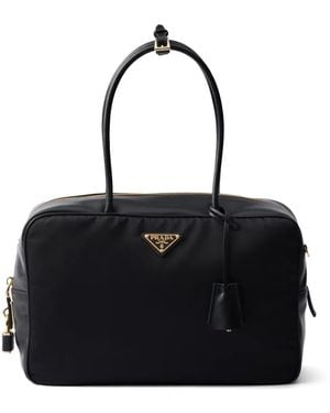 Prada Re-nylon ハンドバッグ L - ブラック