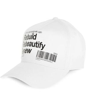 DSquared² Slogan-Print Baseball Cap - White