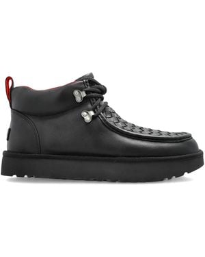 UGG Woven Lace-Up Sneakers - Black