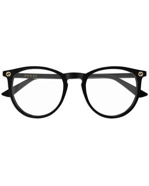 Gucci Brille Mit Gg-Applikation - Schwarz