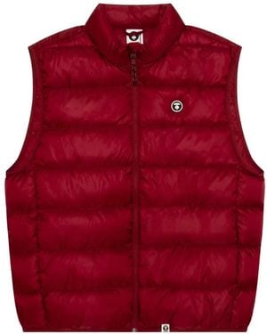 Aape By A Bathing Ape Moonface Padded Vest - Red