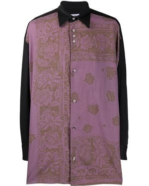 Magliano Loose-Fit Floral-Print Shirt - Purple