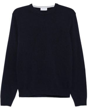 Heritage Crew-Neck Knitted Sweater - Blue