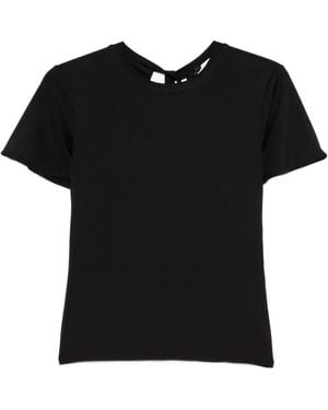 Marella Zinnia Tie-Back T-Shirt - Black