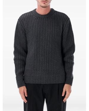 A.P.C. Ribbed-Knit Crew-Neck Sweater - Gray