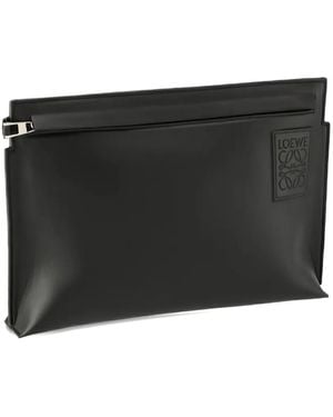 Loewe Anagram Clutch Bag - Black
