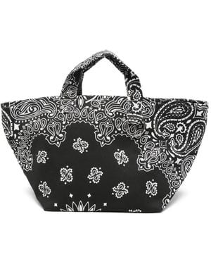 Call it By Your Name Paisley-Print Tote Bag - Black