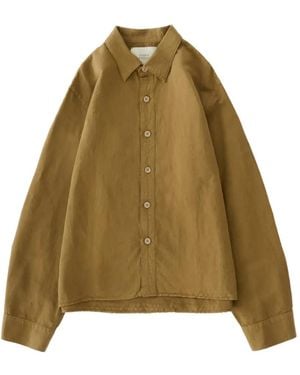 Studio Nicholson Hithe Garment-Dyed Shirt - Natural