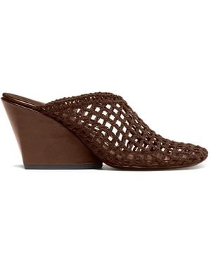 Proenza Schouler Slant クロシェ ウェッジミュール - ブラウン
