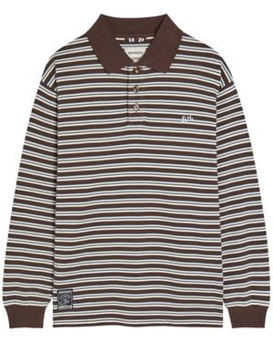 Damson Madder Remie Polotop Met Lange Mouwen - Bruin