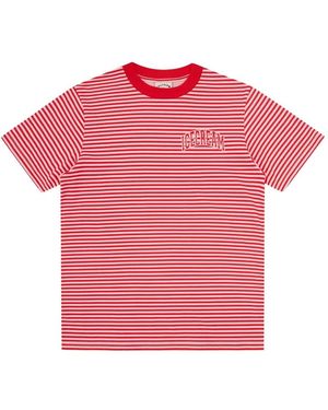 ICECREAM Striped T-Shirt - Pink