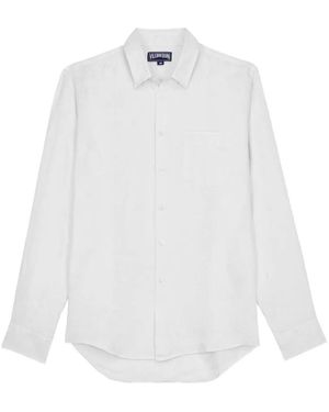 Vilebrequin Camicia A Maniche Lunghe - Bianco