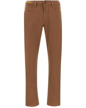 Re-hash Five-Pocket Logo-Patch Trousers - Brown