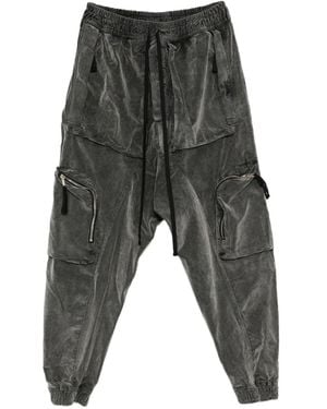 Thom Krom Drawstring-Waist Trousers - Grey