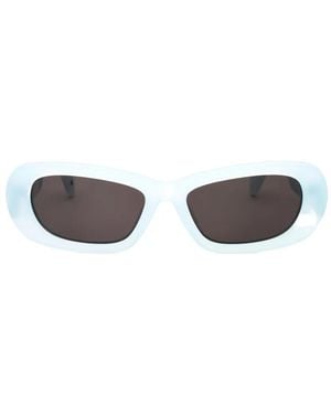 Palm Angels Lunettes De Soleil Dana À Monture Papillon - White