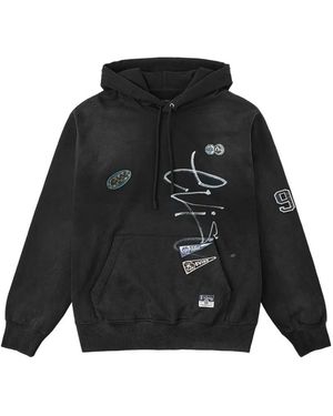 Evisu Fortune Logo-Patch Hoodie - Black