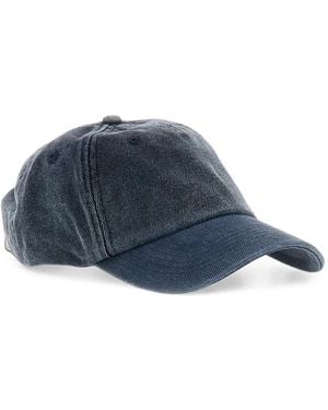 Arte' Denim Six-Panel Cap - Blue
