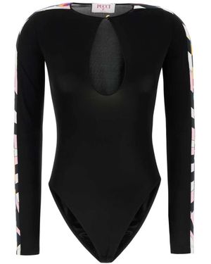 Emilio Pucci カットアウト ボディスーツ - ブラック