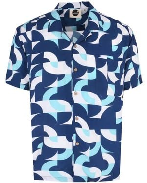 Boardies Chemise Baus Imprimée À Col Cubain - Blue