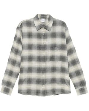Won Hundred Pete Check Shirt - Grey