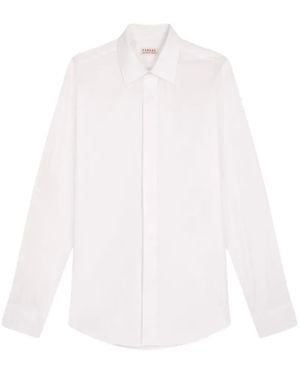 Fursac Concealed-Placket Long-Sleeve Shirt - White