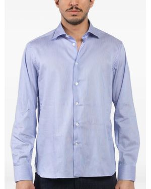 Fradi Katoenen Overhemd - Blauw