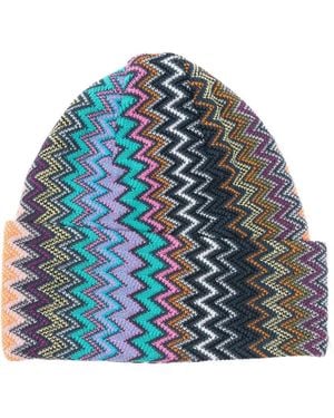 Missoni ジグザグ ビーニー - ブルー