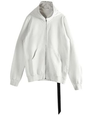 Rick Owens Zip Hoodie - White