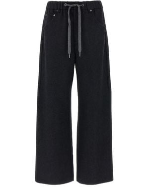 Brunello Cucinelli Geruite Broek - Blauw