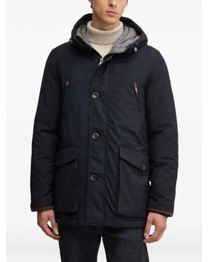 Hackett Hooded Pocket Jacket - Blue