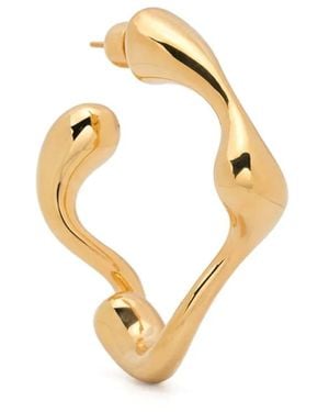 Maria Black Large Splash Single Earring - Metallic