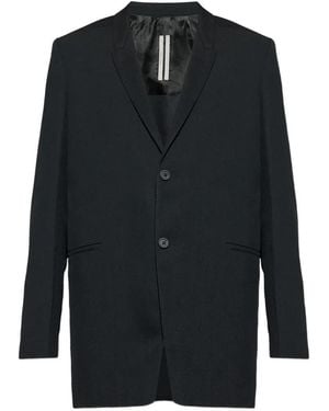 Rick Owens Single-Breasted Blazer - Black