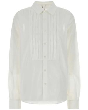 GIMAGUAS Alfred Pleated Shirt - White