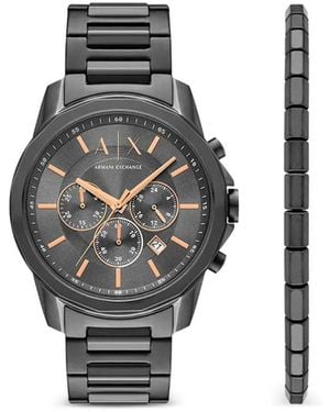 ARMANI EXCHANGE Round-Face 44Mm - Grey