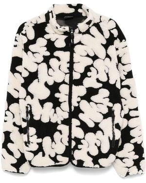 Huf Abstract Jacquard Zip-Up Jacket - Black
