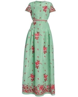 Erdem Floral Maxi Dress - Green