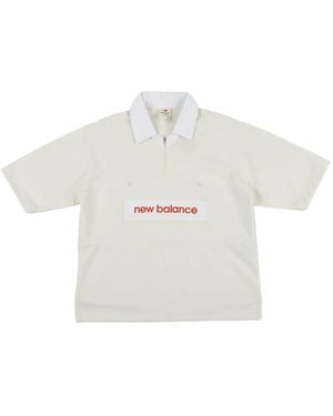 New Balance Zip Polo Shirt - White
