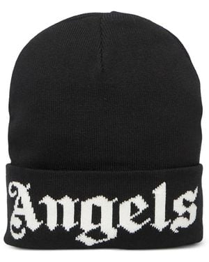 Palm Angels Beanie Mit Intarsien-Logo - Schwarz