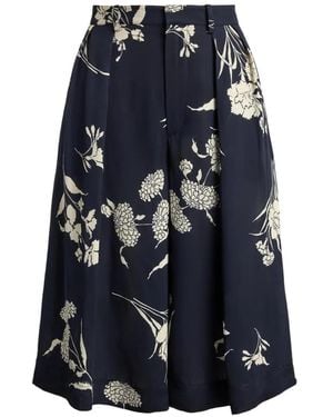 Ralph Lauren Avery Floral A-Line Shorts - Blue