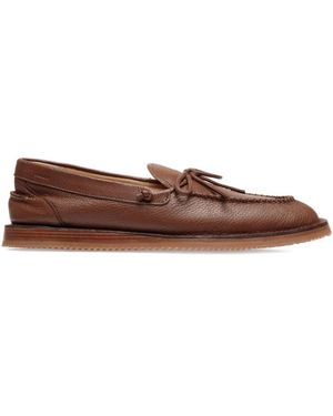 Bally Florida Grained-Leather Loafers - Brown