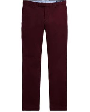 Polo Ralph Lauren Side-Pockets Flat-Front Trousers - Red