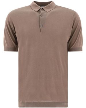 John Smedley Adrian ポロシャツ - ブラウン