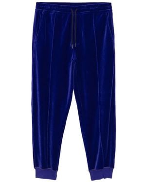 Tom Ford Velvet Track Pants - Blue