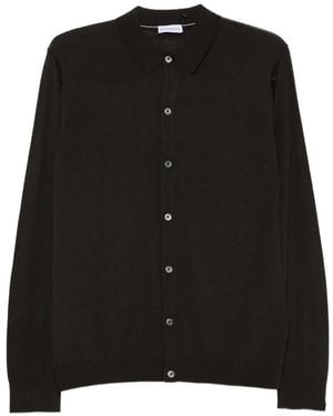 ÉPHÉMÈRE Button-Up Cardigan - Black