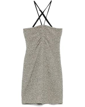 Nanushka Rois Mini Dress - Grey