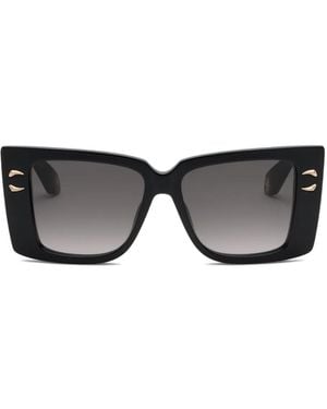 Roberto Cavalli Oversized-Frame Sunglasses - Black
