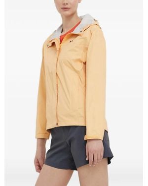 Helly Hansen Hooded Logo-Detail Jacket - Blue