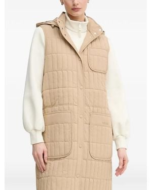 Mackage Makana Quilted Hooded Gilet - Natural