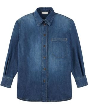 Glanshirt Buttoned Denim Shirt - Blue