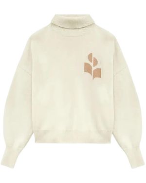 Isabel Marant Logo-embroidered Turtleneck Sweater - ホワイト